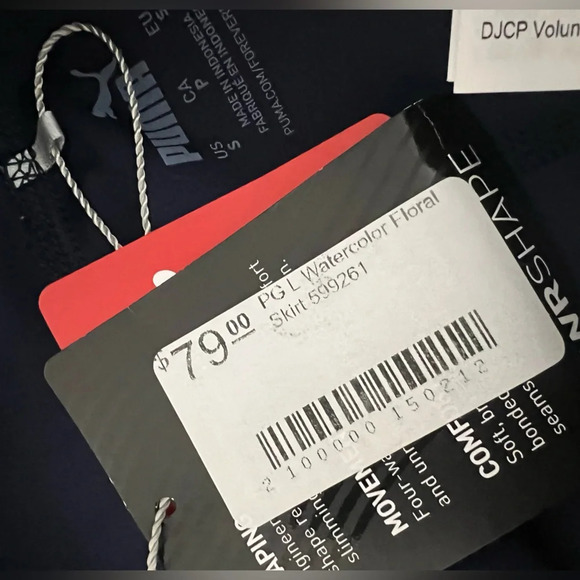 PUMA Women's Pwrshape Watercolor Floral Skirt 16" size S - Picture 10 of 10